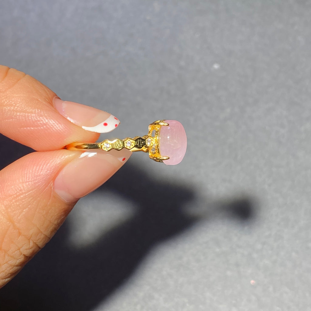 S925 Natural  kunzite