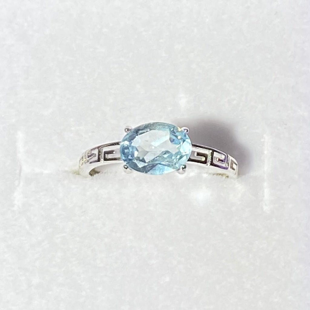 Natural Aquamarine S925 Ring