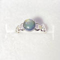 S925 Natural Labradorite Silver Ring