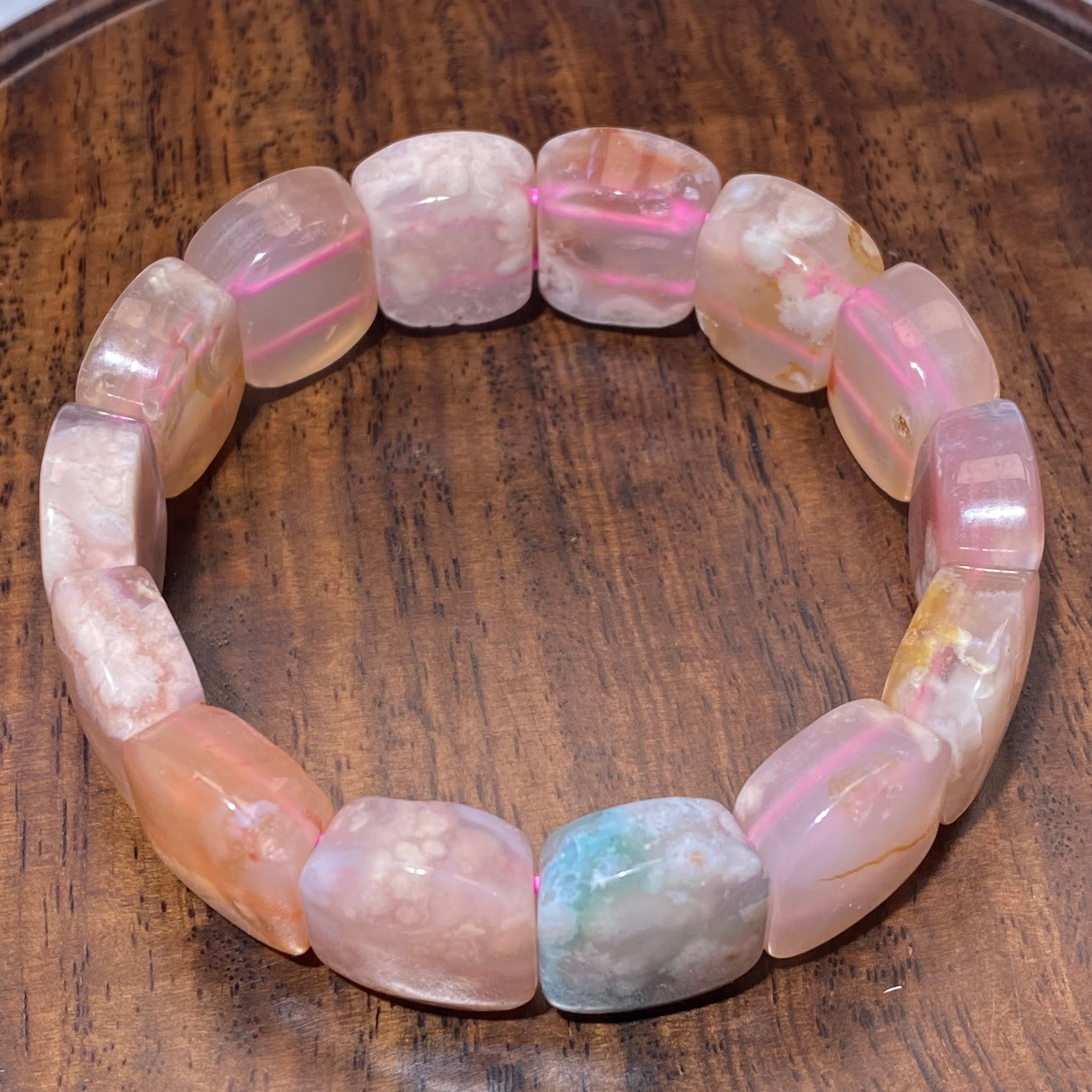 Natural Flower Agate 15-17cm