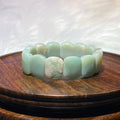 Natural Green Flower Agate 15-16.5cm