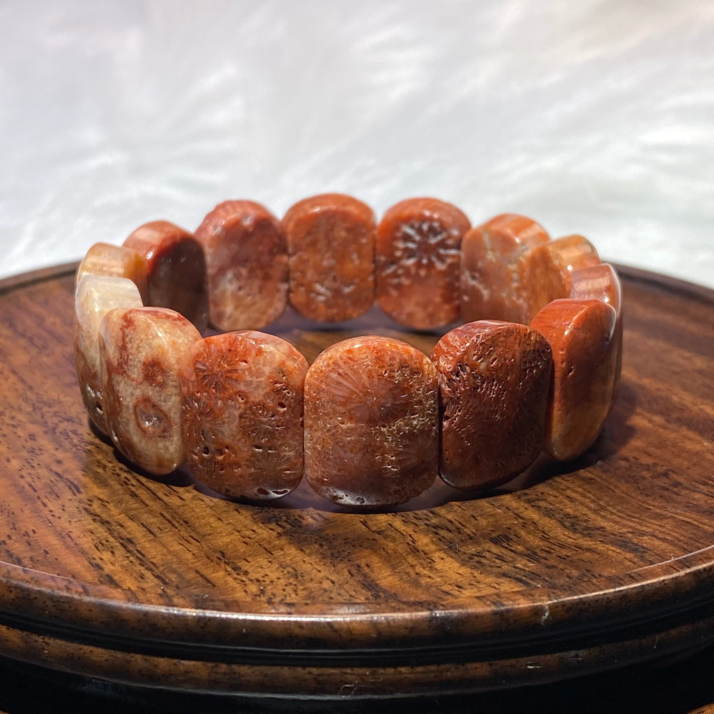 Coral Jade Bracelets 15-17cm