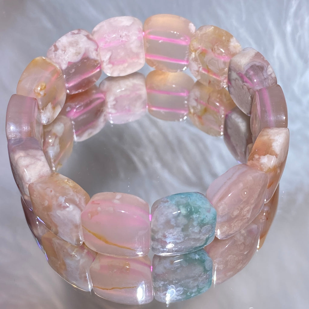 Natural Flower Agate 15-17cm