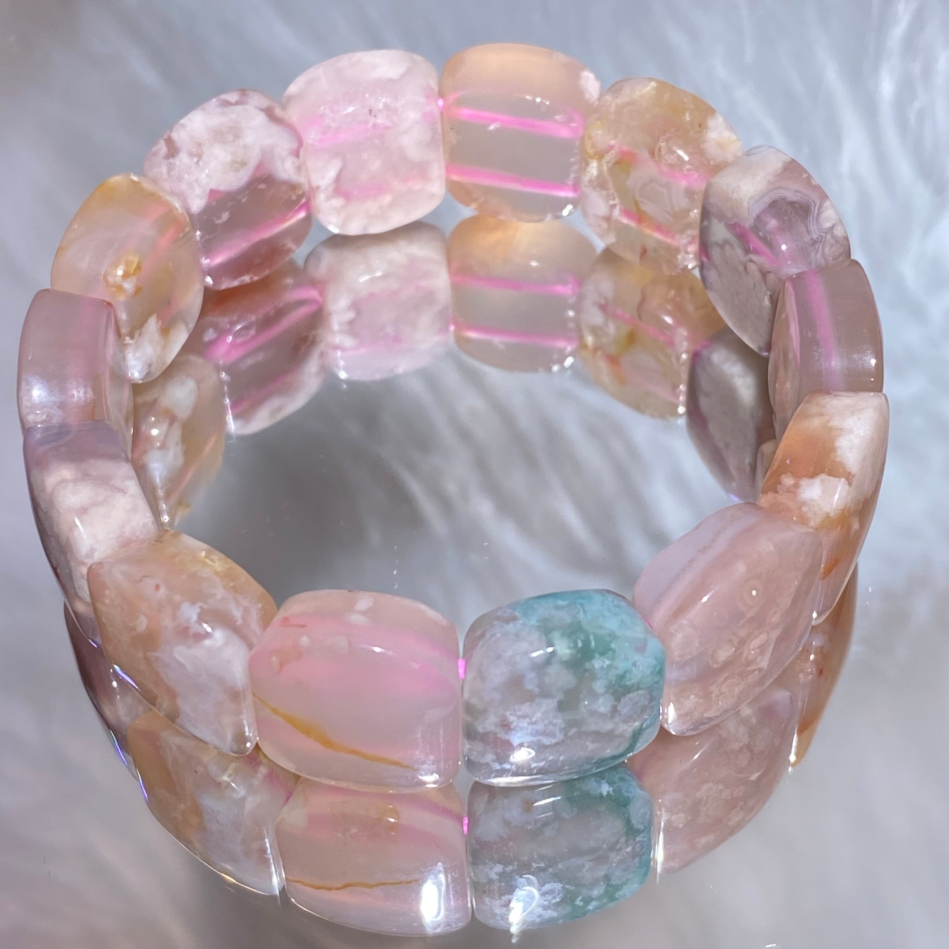 Natural Flower Agate 15-17cm