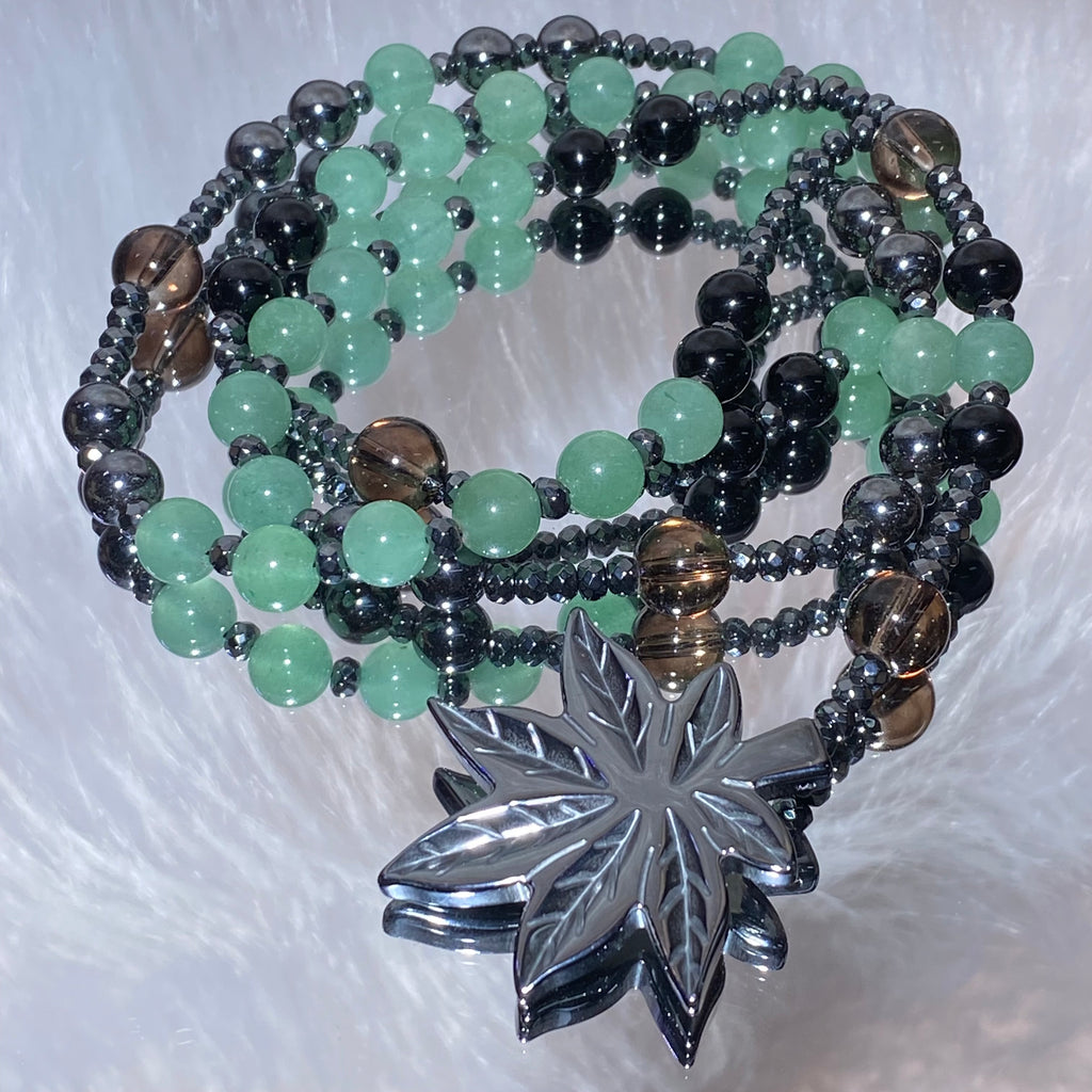 Hematite Green Aventurine Necklaces