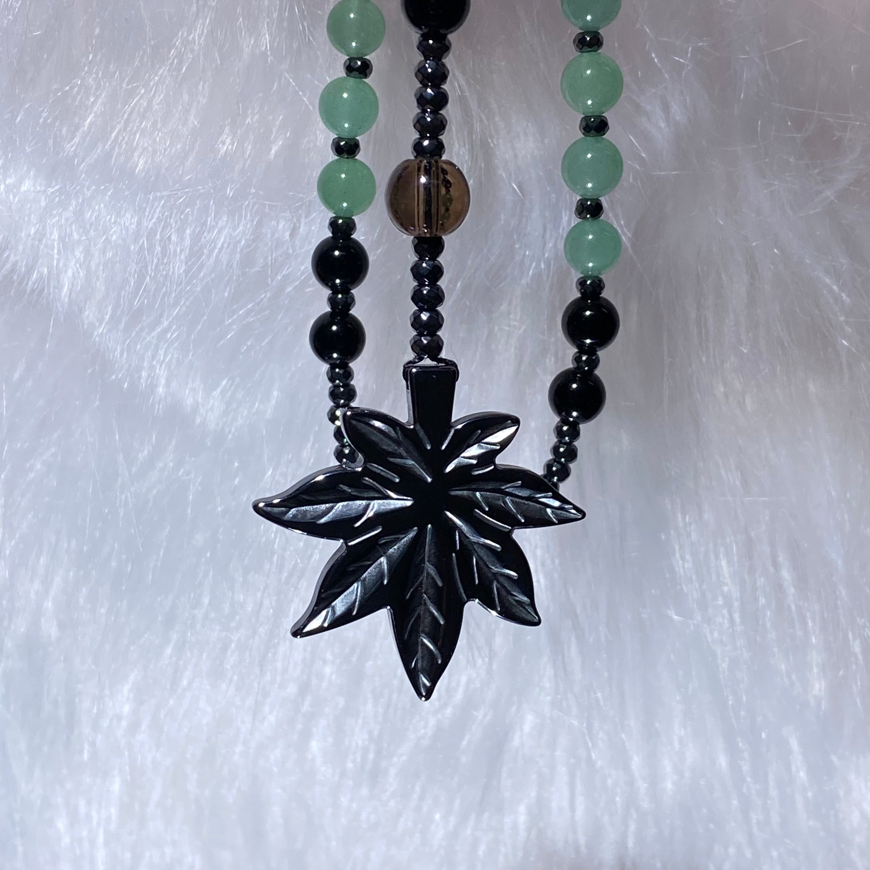 Hematite Green Aventurine Necklaces