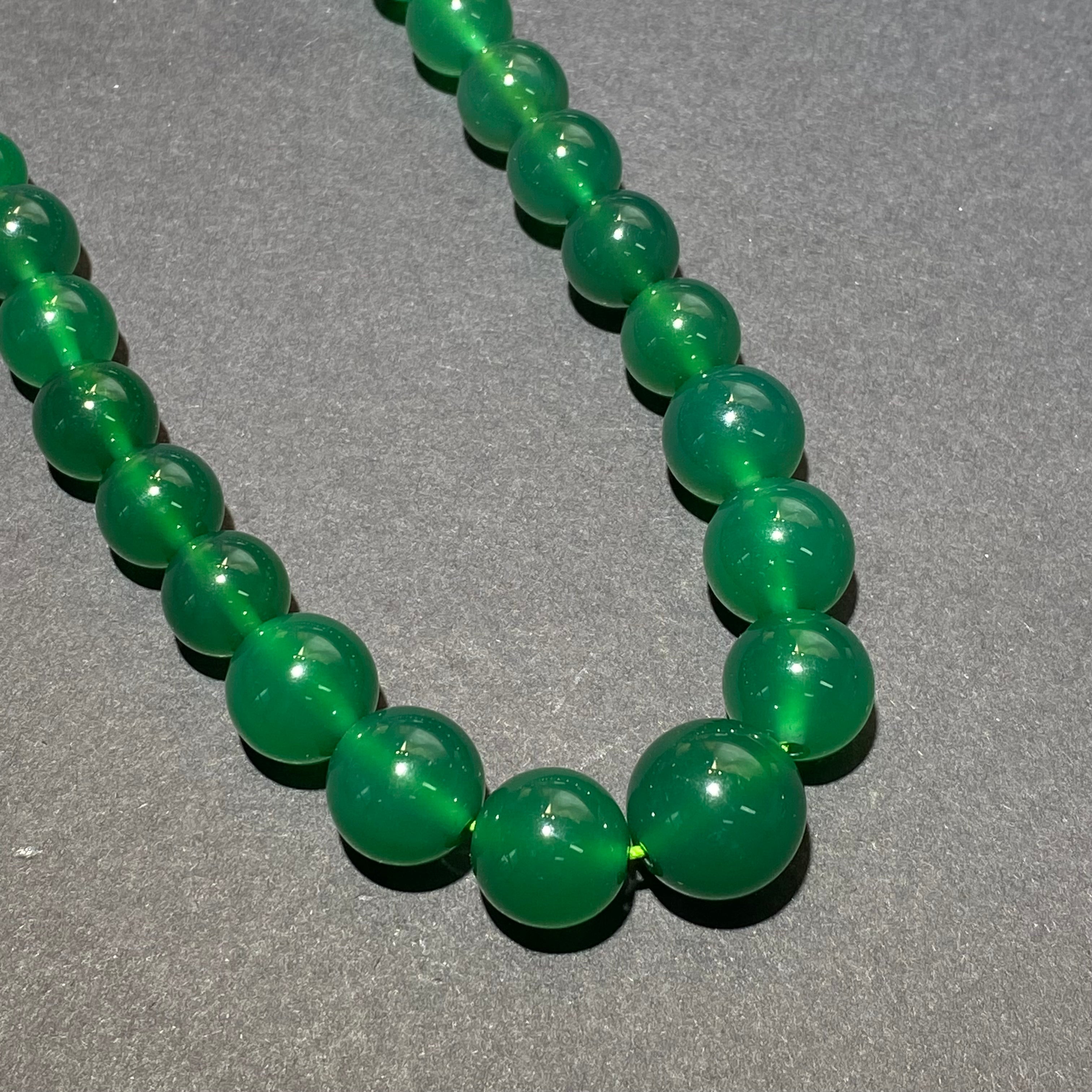 Natural Green Chalcedony Necklaces