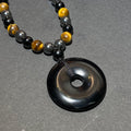 Hematite+Tiger Eyes Necklaces
