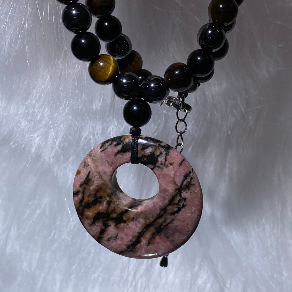 Hematite+Tiger Eyes Necklaces