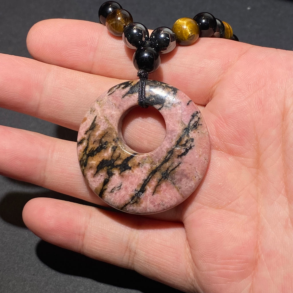 Hematite+Tiger Eyes Necklaces