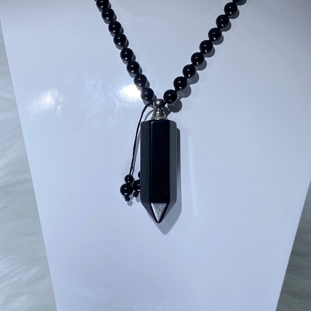 Natural Black Agate Necklaces
