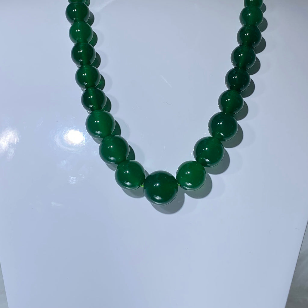 Natural Green Chalcedony Necklaces