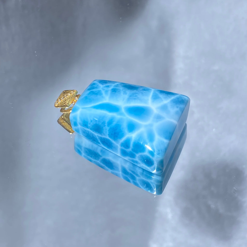 Natural Larimar s925 Pendant