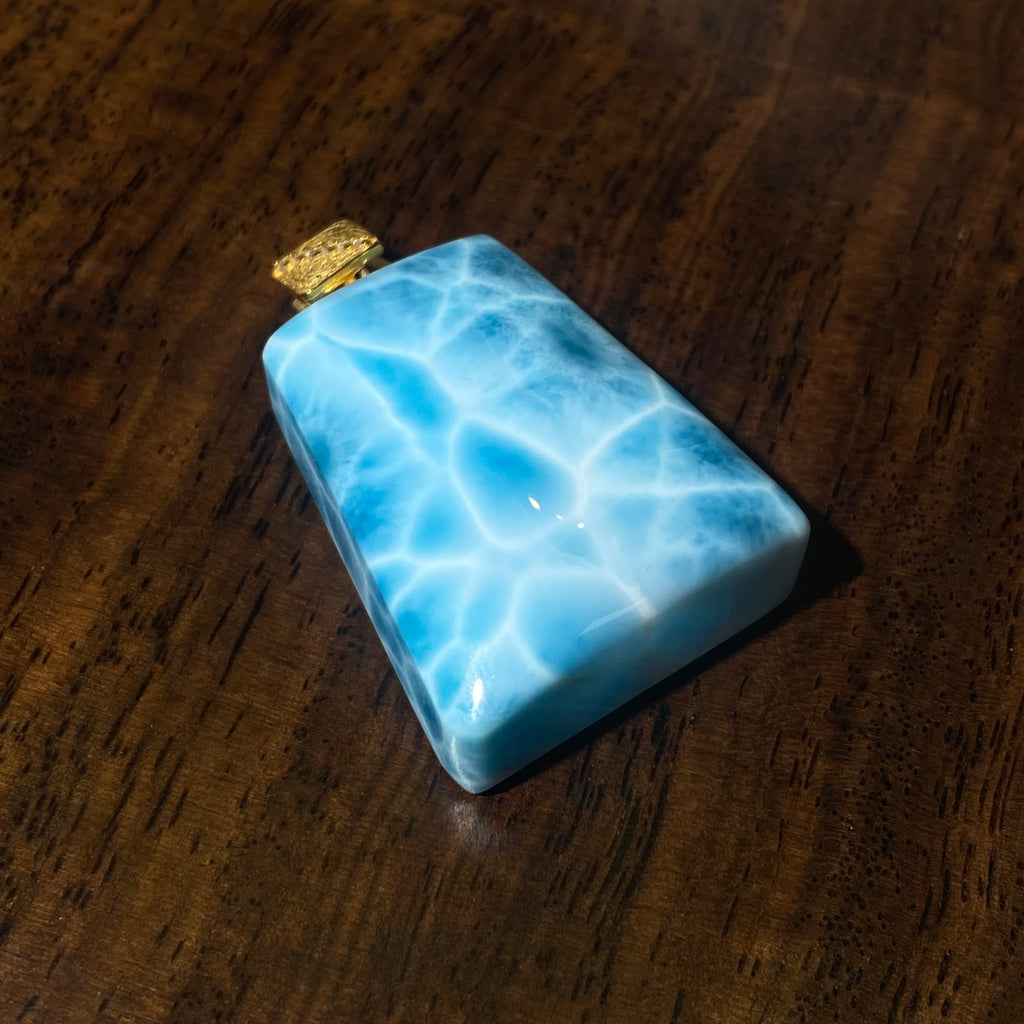 Natural Larimar s925 Pendant