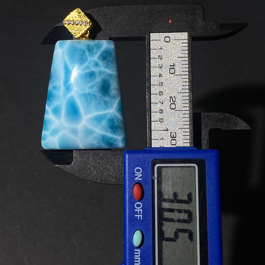 Natural Larimar s925 Pendant