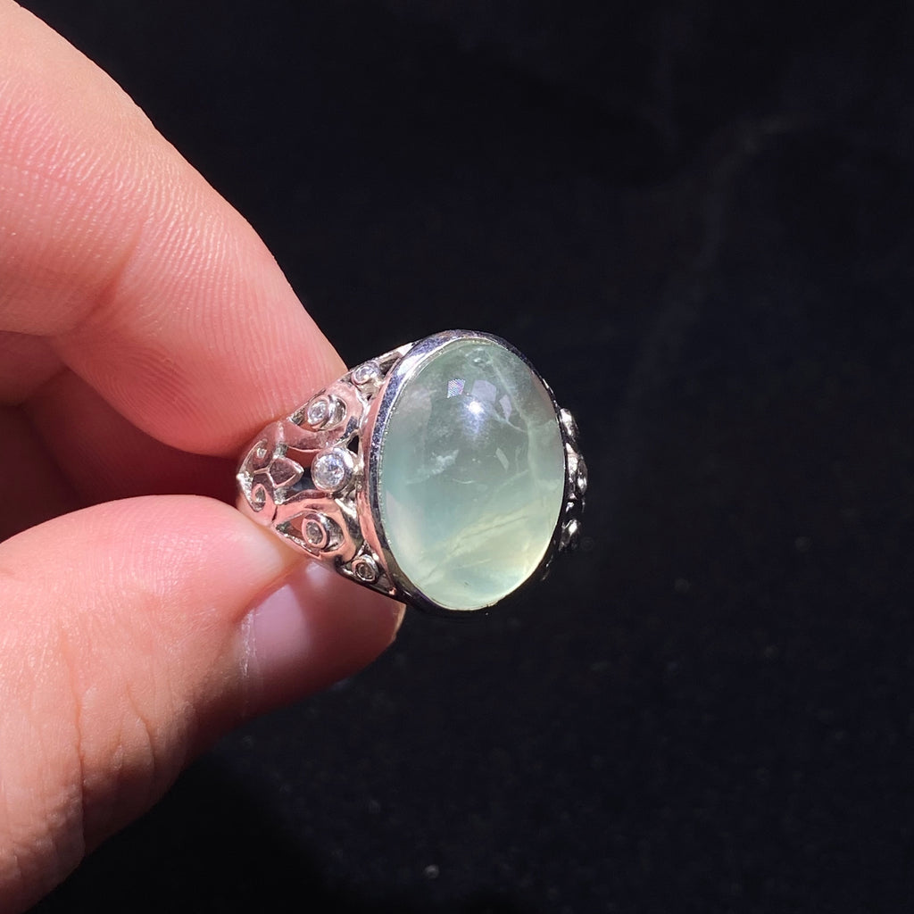 Prehnite S925 Ring