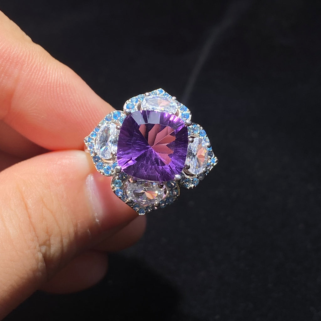 Amethyst Sterling Silver 925 Ring